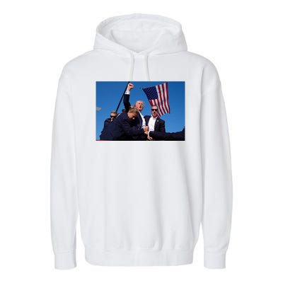 Trump Fight Fight Fight 2024 Save America Garment-Dyed Fleece Hoodie