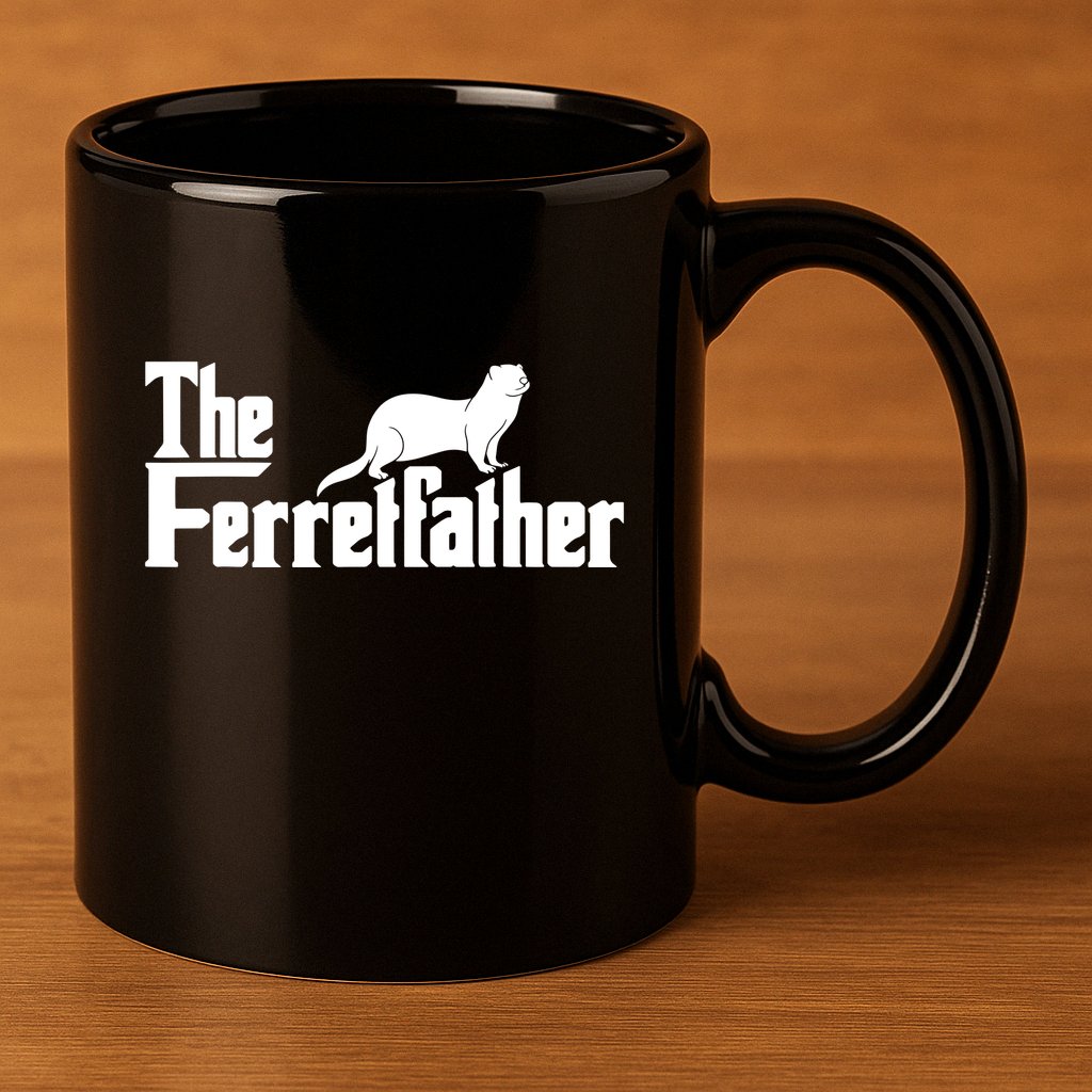 The Ferretfather Ferret Zoo Animal Lover 11oz C Handle Ceramic Mug