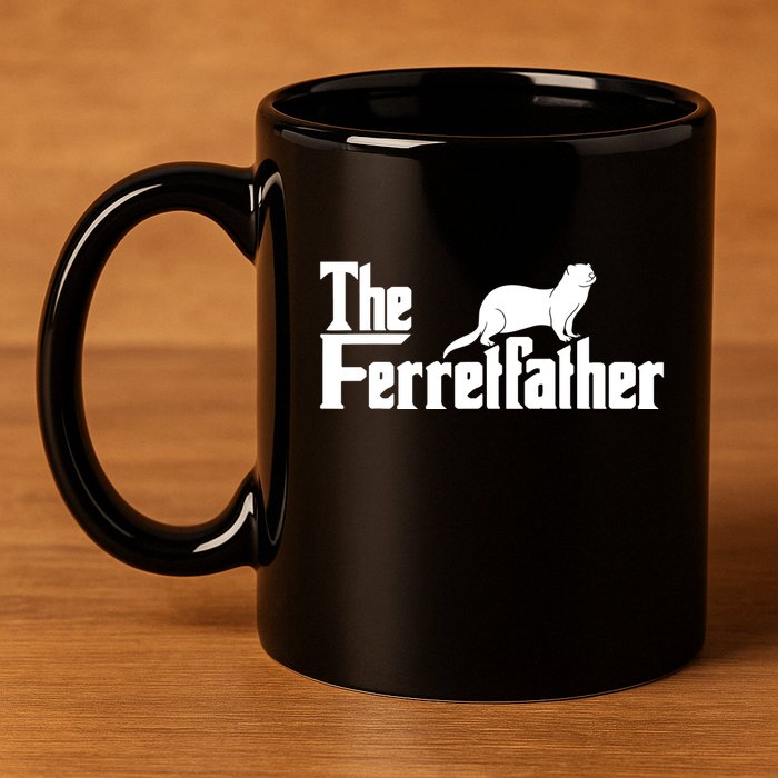 The Ferretfather Ferret Zoo Animal Lover 11oz C Handle Ceramic Mug
