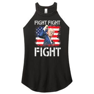 Trump Fight Fight Fight Trump Signals To Americans To Fight Gift Women's Perfect Tri Rocker Tank