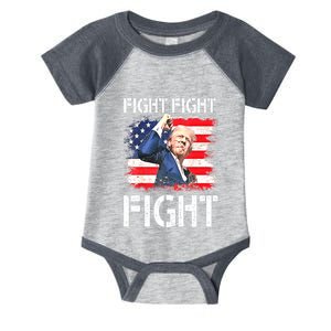 Trump Fight Fight Fight Trump Signals To Americans To Fight Gift Infant Baby Jersey Bodysuit