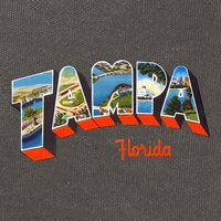Tampa Florida Fl Cotton Canvas Backpack