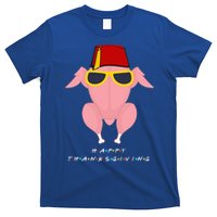 Thanksgiving For Friends Funny Turkey Head T-Shirt