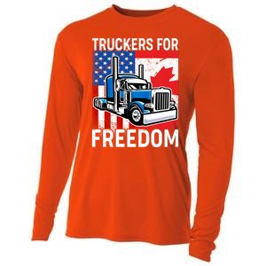 Truckers For Freedom USA Canada Freedom Convoy Cooling Performance Long Sleeve Crew