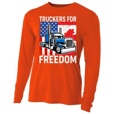 Truckers For Freedom USA Canada Freedom Convoy Cooling Performance Long Sleeve Crew