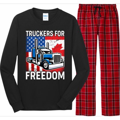 Truckers For Freedom USA Canada Freedom Convoy Long Sleeve Pajama Set