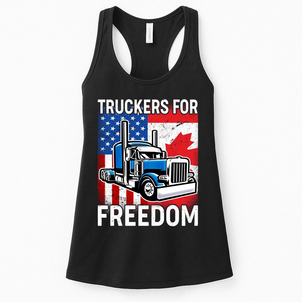 Truckers For Freedom USA Canada Freedom Convoy Womens Tank Top