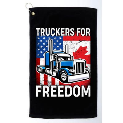 Truckers For Freedom USA Canada Freedom Convoy Golf Towel