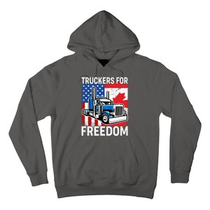 Truckers For Freedom USA Canada Freedom Convoy Hoodie