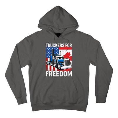 Truckers For Freedom USA Canada Freedom Convoy Hoodie