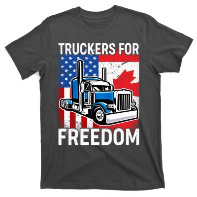 Truckers For Freedom USA Canada Freedom Convoy T-Shirt