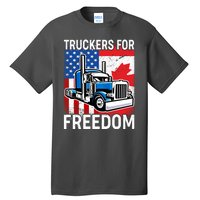 Truckers For Freedom USA Canada Freedom Convoy Tall T-Shirt