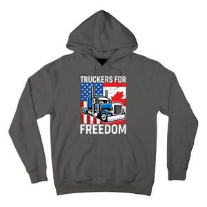 Truckers For Freedom USA Canada Freedom Convoy Tall Hoodie