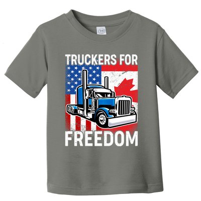 Truckers For Freedom USA Canada Freedom Convoy Toddler T-Shirt