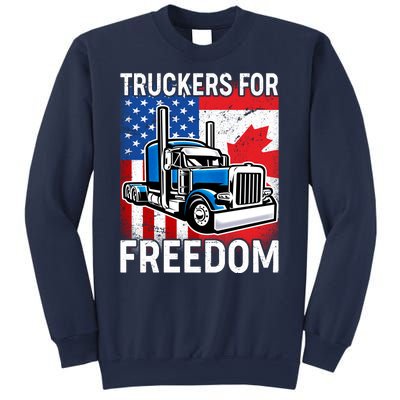 Truckers For Freedom USA Canada Freedom Convoy Sweatshirt