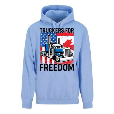 Truckers For Freedom USA Canada Freedom Convoy Unisex Surf Hoodie