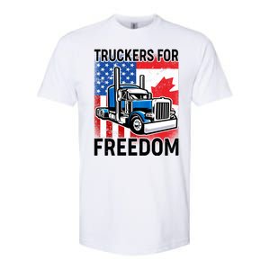 Truckers For Freedom USA Canada Freedom Convoy Softstyle CVC T-Shirt