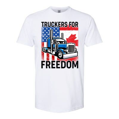 Truckers For Freedom USA Canada Freedom Convoy Softstyle® CVC T-Shirt