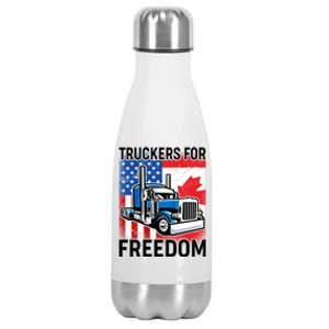 Truckers For Freedom USA Canada Freedom Convoy Stainless Steel Insulated Water Bottle