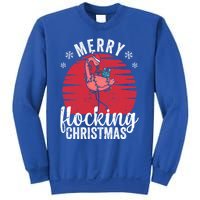 Tropical Florida Flamingo Xmas Pjs Merry Flocking Christmas Great Gift Sweatshirt