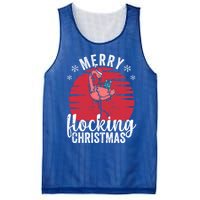 Tropical Florida Flamingo Xmas Pjs Merry Flocking Christmas Great Gift Mesh Reversible Basketball Jersey Tank