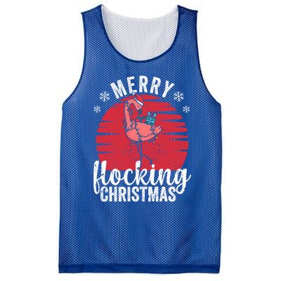 Tropical Florida Flamingo Xmas Pjs Merry Flocking Christmas Great Gift Mesh Reversible Basketball Jersey Tank