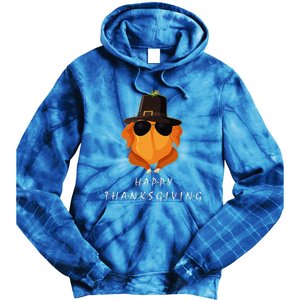 Thanksgiving For Friends Funny Turkey Gift Tie Dye Hoodie