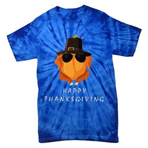 Thanksgiving For Friends Funny Turkey Gift Tie-Dye T-Shirt