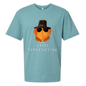 Thanksgiving For Friends Funny Turkey Gift Sueded Cloud Jersey T-Shirt