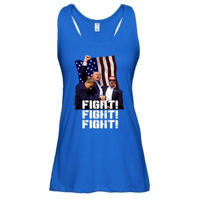 Trump Fight Fight Fight Gift Ladies Essential Flowy Tank