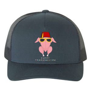 Thanksgiving For Friends Funny Turkey Head Yupoong Adult 5-Panel Trucker Hat