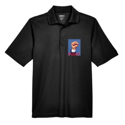 Trump Fist. Fight Fight Fight Men's Origin Performance Pique Polo