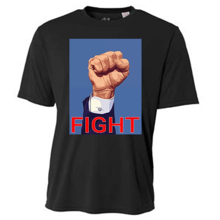 Trump Fist. Fight Fight Fight Cooling Performance Crew T-Shirt