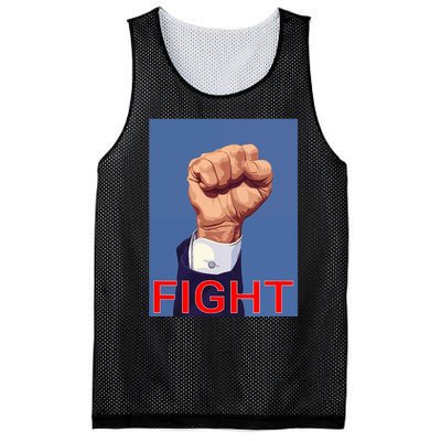 Trump Fist. Fight Fight Fight Mesh Reversible Basketball Jersey Tank