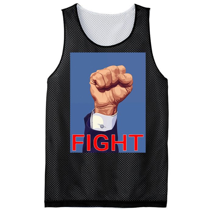 Trump Fist. Fight Fight Fight Mesh Reversible Basketball Jersey Tank