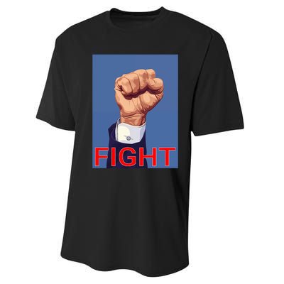 Trump Fist. Fight Fight Fight Performance Sprint T-Shirt