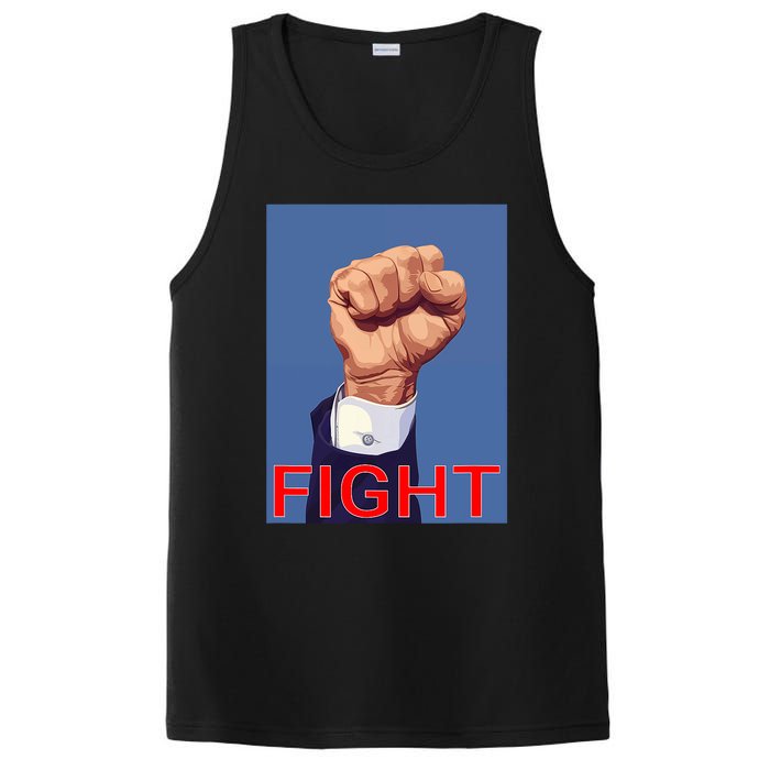 Trump Fist. Fight Fight Fight PosiCharge Competitor Tank