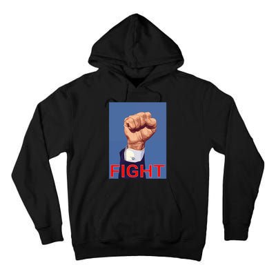 Trump Fist. Fight Fight Fight Tall Hoodie