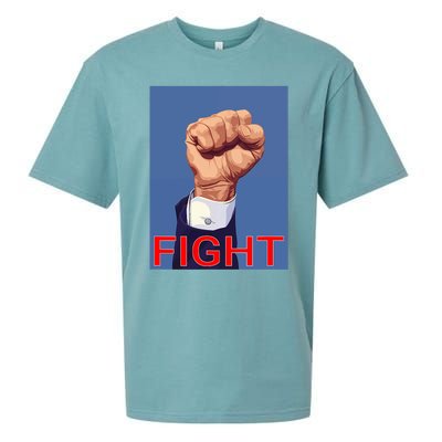 Trump Fist. Fight Fight Fight Sueded Cloud Jersey T-Shirt