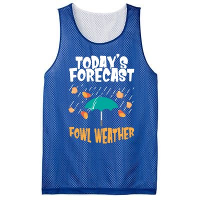 Today's Forecast Fowl Weather Cute Gift Meteorologist Bird Day Gift Cute Gift Mesh Reversible Basketball Jersey Tank