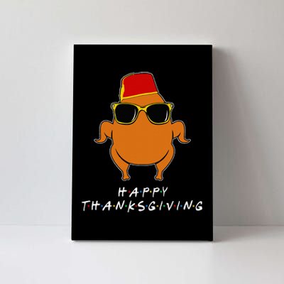 Thanksgiving For Friends Funny Turkey Canvas