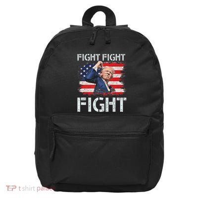 Trump Fight Fight Fight Bold Message Design 16 in Basic Backpack