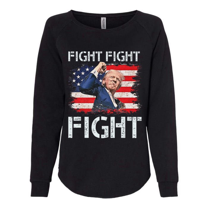 Trump Fight Fight Fight Bold Message Design Womens California Wash Sweatshirt