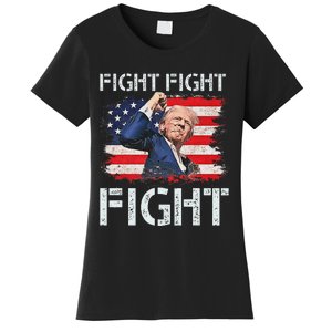 Trump Fight Fight Fight Bold Message Design Women's T-Shirt