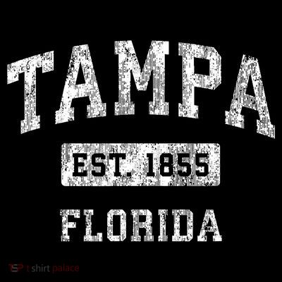 Tampa Florida Fl Vintage Established Sports T-Shirt