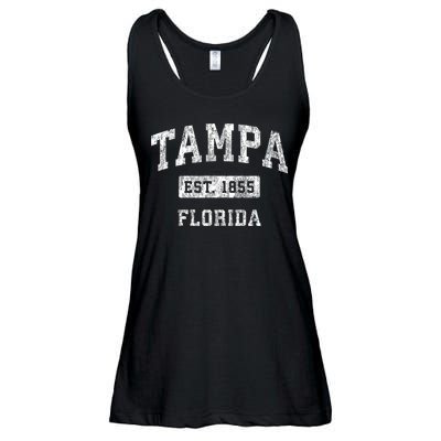 Tampa Florida Fl Vintage Established Sports Ladies Essential Flowy Tank