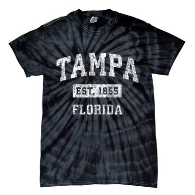 Tampa Florida Fl Vintage Established Sports Tie-Dye T-Shirt