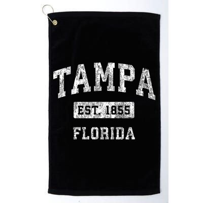 Tampa Florida Fl Vintage Established Sports Golf Towel