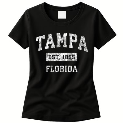 Tampa Florida Fl Vintage Established Sports Womens T-Shirt