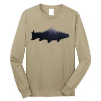 Trout Fly Fishing Nature Outdoor Fisherman Gift Long Sleeve Shirt